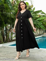 Women Tending Rayon Long A-line Kurta Stylish Women Kurta Women Kurta Black Dress Plus Size For Girl