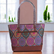 JUGNU:-Handbags for women tote bag handcrafted jute printed fabric  handmade eco-friendly light weight travelling ethnic casual party office shoulder for collage girl universal use