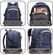 Large 35 L Laptop Backpack unisex Spacy with rain cover and reflective strip with rain cover