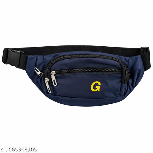 Blue  Waist Bag for Men & Women | Waterproof Sling Bag | Adjustable Crossbody Chest Bag | Multi Pocket Travel Belt Bag for Running, Cycling, Gym & Daily Use