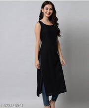 Straight Sleeveless Kurti for women