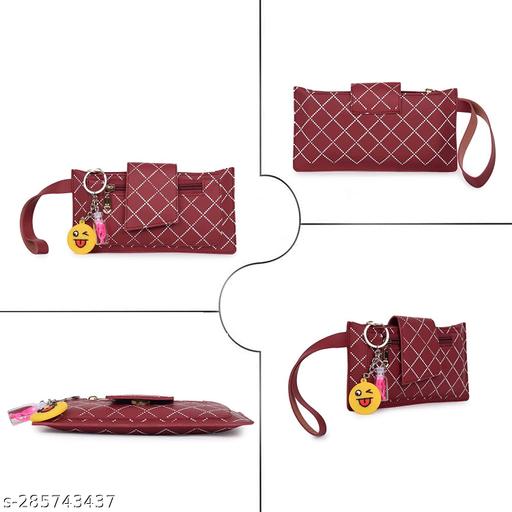 Women's Trending Printed Clutches/ Stylish Fashionable Clutch For Casual Wear, Occasion Wear & Party Wear (Maroon)