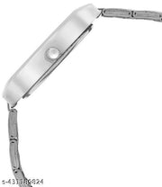 Unique and attractive solid round dail high quality stainless steel chain watches for girls and women