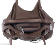 Women Brown Shoulder Bag latest trendy handbags for girls daily use shoulder bag for women pu leather ladies bag