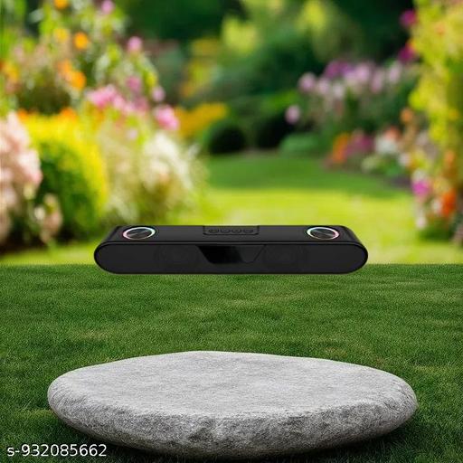 Portable Bluetooth Speaker, 16 Watts, Upto 8h Backup, Dual Drivers + Dual Passive Radiators, Call Function, Bluetooth v5.3 | USB | mSD| AUX, TWS, RGB LED