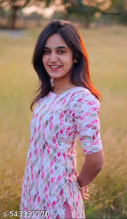 Women Fashion Kajukatri Cotton Kurti For Women