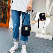 Harshika traders Stunning Canvas Sunflower Crossbody Bag with Adjustable Strap | Perfect for Any Occasion