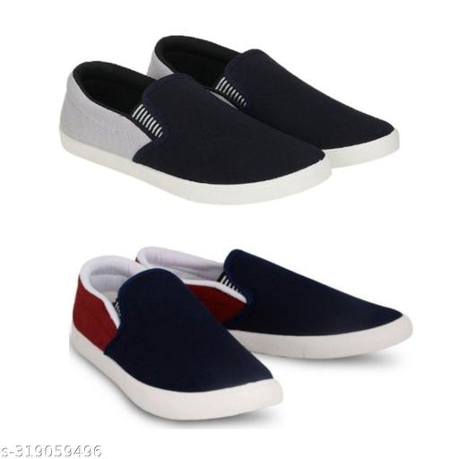 Pack of 2-2s combo shoes for men| black red-blue black- t blue combo shoes in color| comfortable and walking shoes for men