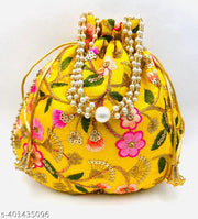 Women Potli Bags,  Designer Potly Hand Embroidered Party Wear festive Potli Bags for wedding