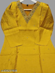 Embroidery work Daily wear kurti embroidery work on neck and allover kurti.