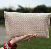 Bridal Clutch for Women | Elegant Shimmer Evening Bag with Detachable Chain Strap | Wedding, Party, Reception & Festive Occasion Hand Purse