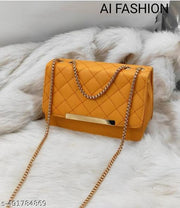 Sling bag | Women's Pu Formal Casual Stylish Shoulder Crossbody Sling Handbag With Double-handle Non-Detachable strap For Women & Girl