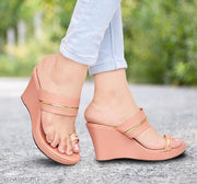 Fancy Wedding Embroidery Wedges Heel Sandal For Women & Girls