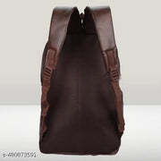 Classic Casual Vegan 35L College Leather Office College Laptop Shoulder Business Unisex Backpack
