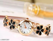 Metal Flower Strap Latest Smart Generation Girls Party Wedding Best Elegant Look Analog Watch - For Girls Girls World Most Like This Watch which is 100% comfortable & Stylish for women