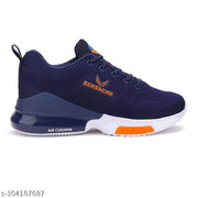 Bersache Lightweight Sports Outdoor,walking, Gym, Training,Running and Hiking Shoes For Men (Navy Blue)-PRI-9048