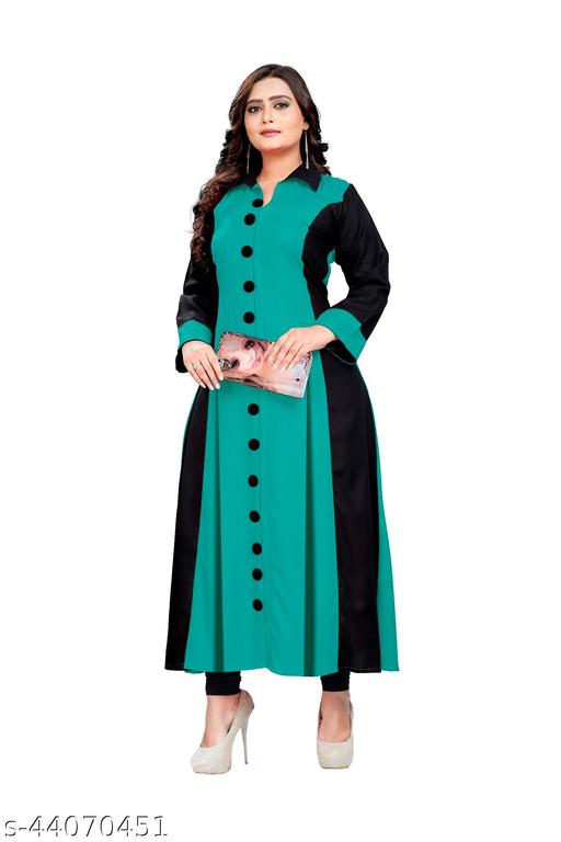 Women's Rayon Cotton Blend Ankle Length Kurta