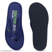 DOCTOR EXTRA SOFT D-32-Navy Men's Orthopaedic Diabetic Comfort Daily Use Slippers & Flipflops