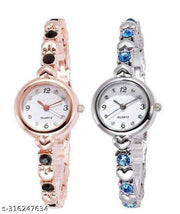 new fashionable white diamond chronograph design silver dial watch for womens Analog Watch - For Girls