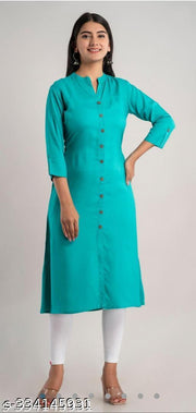 MANDARIAN COLLAR KURTI WITH POCKET