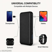 Portable Dual USB PowerBank with Micro USB Input – Compact Mobile Charging Backup