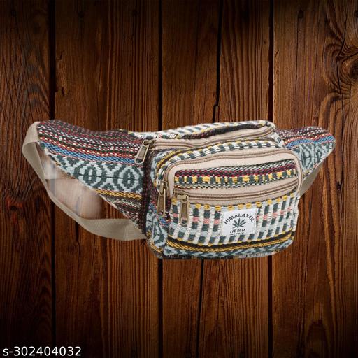 KRYSTAL casual Fanny Waist Pack For Men Women Adjustable Belt Waist Bag For Traveling Hiking Cycling Running Festival Rave (Multicolour) Pack of 1