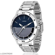 Lorenz MK-1046A Blue-Grey Stainless Steel Analog Watch for Men