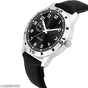 Yolako Black Round  Copper Romen Leather Analog Boy and Men Watch