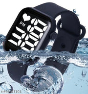 Trending Black Colour Big Led Light Digital Watch for Girls n Womens