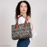 Large Canvas Tote Bag for Women, Zipper Handbags for Women Inner Pocket for Shopping, Office & Daily Use