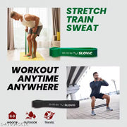 SLOVIC TPE Bands for Workout | Pull Up & Stretching | Heavy Duty Material | Resistance Band for Home Workouts & Stretching Bands for Exercise | Gym Equipment for Home Workout | Ideal for Men & Women | Yellow | Strength 3-7 Kgs