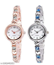 new fashionable white diamond chronograph design silver dial watch for womens Analog Watch - For Girls