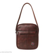 Men's Brown Sling Bag Stylish Crossbdy Travel Bag with Adjustable Strap ALLDAY Utility Bag