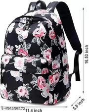 Stylish/ trending Girls bag Rose printed 2 compartments Super Quality Zipper bag for collage travel picnic school