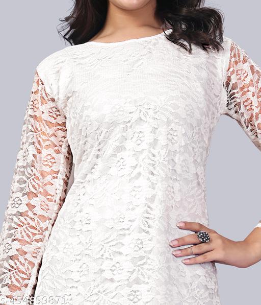 Trendy Layered Net Kurti