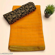 Yellow Saree With Blouse Piece
