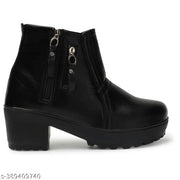 Meesho Women Shoe  Boot Fully Zipping shoe boot for Summer and Office Walk Shoes For Women's/Ladies/Female/Girls Women Walking Shoe for Women And Girls Training & Gym Shoe For Girl's & Women Jogging Shoe for Women