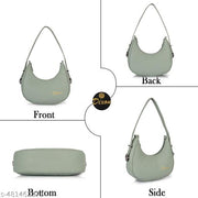 Dixon Dixon Light Green Women Sling Bag Casual Half Moon Unique Design Shoulder Side Sling Bag For Women