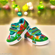 Coolz Kids Stylish Casual Comfortable Lightweight Shoes Dino Green for 1-4 Years Boys and Girls