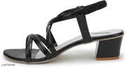 Fashion Gorgeous Ladies Slippers Casua Block Heel Women Sandals | Sandal For Girls | Women Footwear (Black)