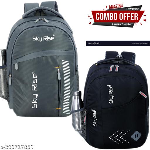 SKY RISE Combo of 2 casual Boys Girls,Office ,School College Teens, Students Waterproof School Bag