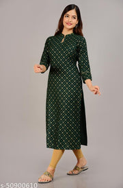Festival special:- Rayon Printed Kurti For Women's