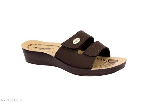 Aerowalk Women Casual Slipper 0402_BROWN