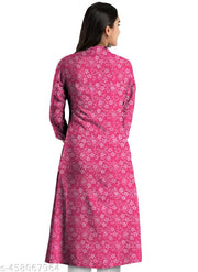 Pink Printed Kurti For Women and Girls | BEUTIFUL STYLISH AND UNIQUE DESIGNER PRINTED PINK COLOUR KURTI FOR WOMEN AND GIRLS FOR DAILY FASTIVAL AND OFFICE WEAR .