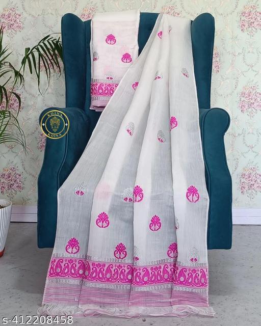 AC COTTON ASSAMESE MEKHELA SADOR (This iteam is not saree, it's mekhela sador only for assam people)