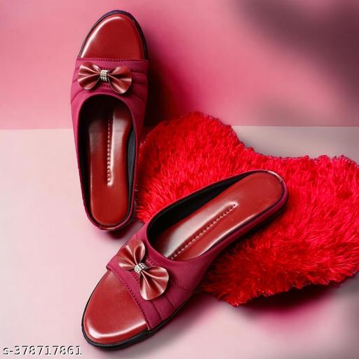 Flat Sandals Slipper for Women , Women's Fashion Sandal Faux Leather, Comfortable & Stylish Wedges Ideal for Casual & Formal Occasions, Comfortable Lycra Slippers For Women, Flats for Women Stylish Latest Girls Sandals