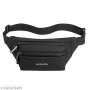 Waist Bag for Men & Women | Water-Resistant Crossbody Sling Fanny Pack with Dual Zipper Compartments & Adjustable Strap for Travel & Daily Use