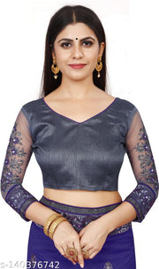 Embroidered Fashion Art Silk, Net Saree