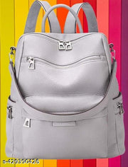 MomsyStore Leatherette Backpacks For Women And Girls