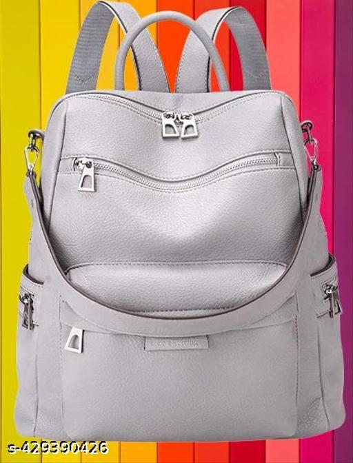 MomsyStore Leatherette Backpacks For Women And Girls